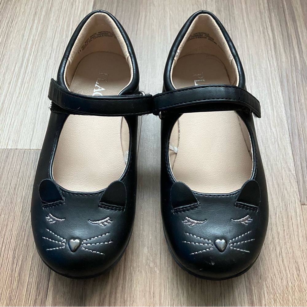 The Children’s Place Black Cat Face Mary Jane Shoes 🐈‍⬛